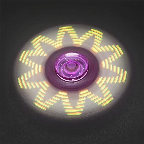 Colour Creative LED Light Dark Luminous Fidget Spinner Changes