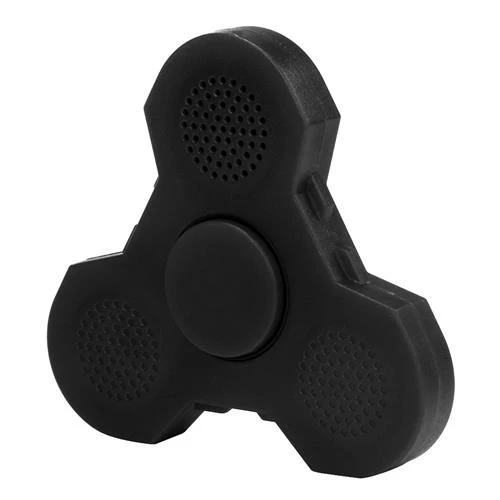 Fidget Hand Spinner Bluetooth Speaker LED Light Black