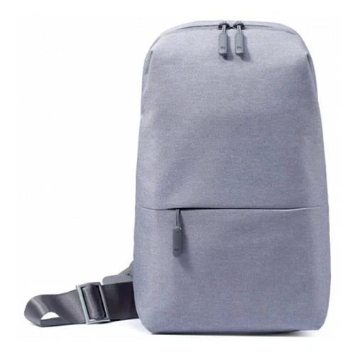 light gray crossbody bag