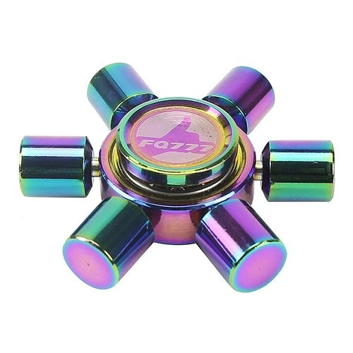FQ777 Fidget Spinner Aluminum Alloy Hexagonal Multicolor