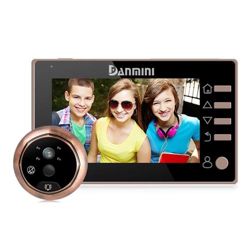 Peephole Viewer Danmini Wifi Doorbell DANMINI 720P HD Wireless