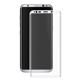 White Samsung Galaxy S8 Tempered Glass ENKAY Hat-Prince 0.26mm 3D Screen Film Screen Protector Glass Film