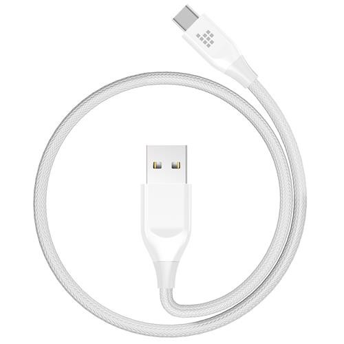 Tronsmart 3ft/1m USB A/F 2.0 TO Type-C/M 2.0 Cable Sync & Charging Cable for Type-C Supported Devices - Gray+White