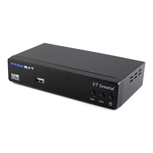 FREESAT V7 Caja de TV terrestre DVB-T / T2 + Freesat USB WiFi Dongle