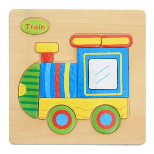 animal puzzle train