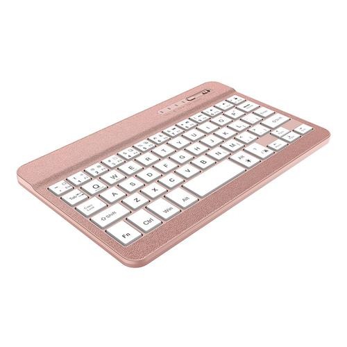 F20 Wireless Bluetooth 7 Inches Keyboard - Rose Gold