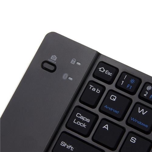 F66 Foldable Wireless Bluetooth Keyboard Silver