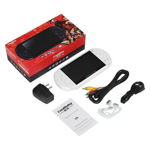 Coolboy X9 5.0 Inch Handheld Game Console White