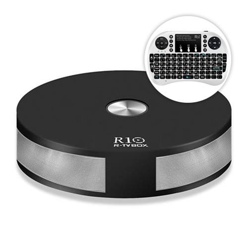 Bundle R-TV BOX R10 RK3328 4K TV Box 2GB/16GB+Rii i8+Keyboard White