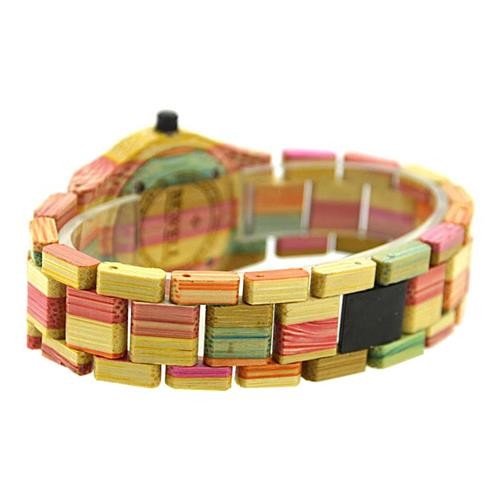 Bewell W112ADress Watch Wooden Quartz Watch with Calendar Display Bangle Natural Wood Watches Gifts Relogio