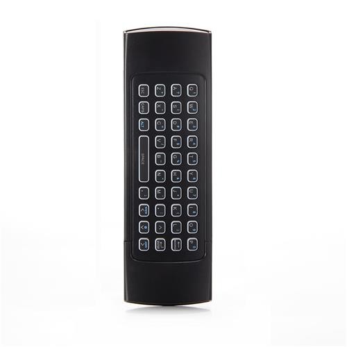 MX3 2.4G Hintergrundbeleuchtung 6-Achsen-Gyro Air Mouse Motion-Sensing kabellos-Tastatur - Schwarz