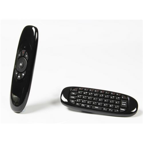 C120 6-Achsen-Gyro 2.4G Mini kabellos Air Maus QWERTY-Tastatur für Android / Windows / Mac OS / Linux Systeme - Schwarz