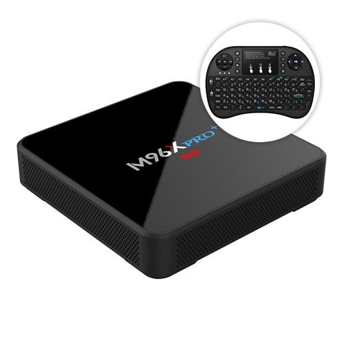 Bundle M96X PRO+ Android 7.1.2 S905W 2GB/16GB TV Box+Rii i8+Black