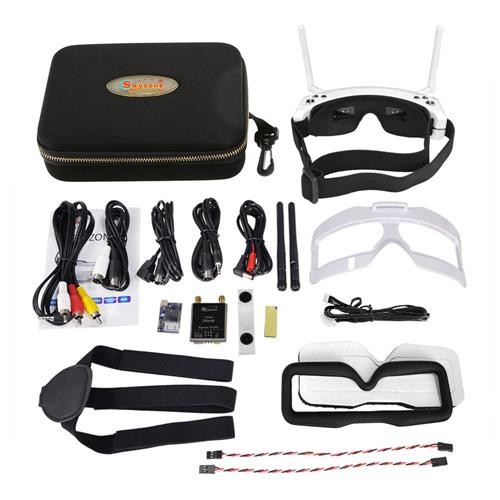 人気カラーの SKY02S SKyzone V+ White Goggles FPV 3D ホビーラジコン