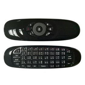 C120 Version thaïe 6Axis Gyro 24G Clavier QWERTY Sans Fil Air Souris pour Android  Windows  Mac OS  Linux Systèmes  Noir