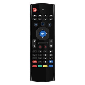 MX3 Arabe Version 6 Axe Gyro 24G Sans Fil Air Souris Clavier MotionSensing Télécommande  Noir
