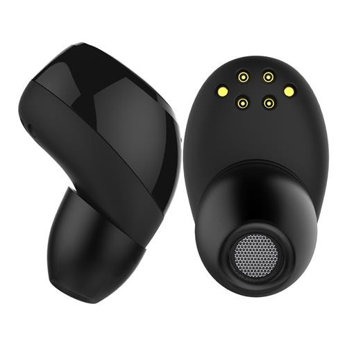 Qbuds W1 TWS Dual Bluetooth Headphones with Charging Dock Black