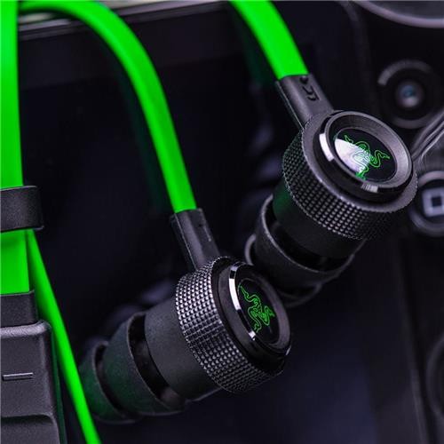 Razer Hammerhead Pro V2 Headphones Black and Green