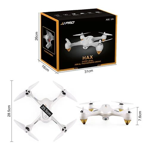 JJRC JJPRO X3 HAX WIFI FPV Brushless RC Quadcopter RTF White