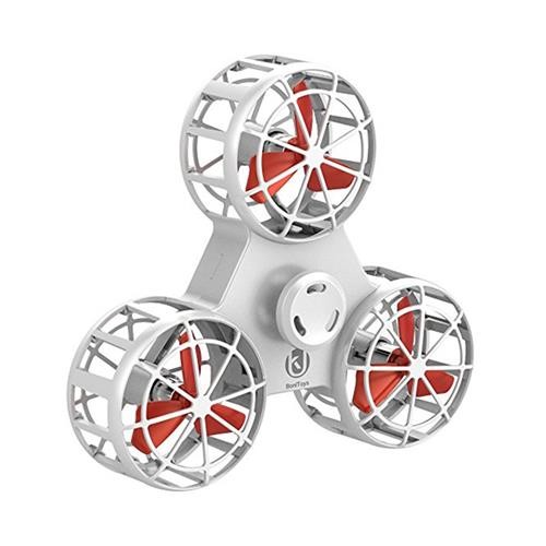BoniToys Flying Fidget Spinner Tiny Toy Drone Stress Relief Toy Gift - White