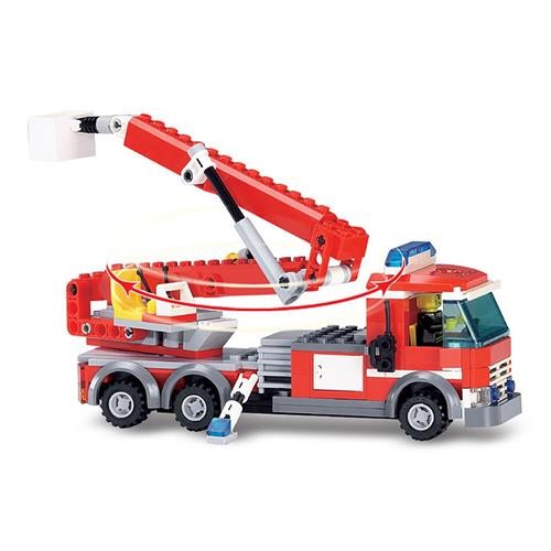 KAZI 8053 Building Blocks Fire Fighting Truck