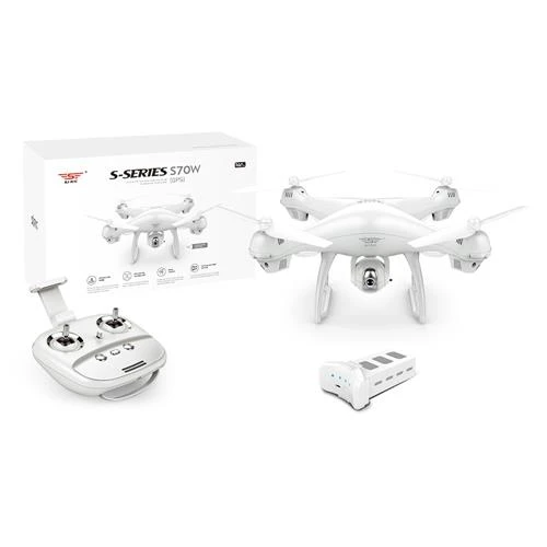 SJRC S70W Dual GPS 2.4G WIFI FPV Drone RTF White