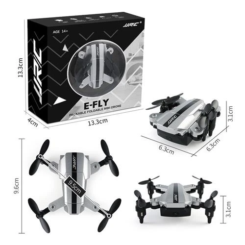 JJRC H54W E FLY WIFI FPV Foldable Drone BNF Silver