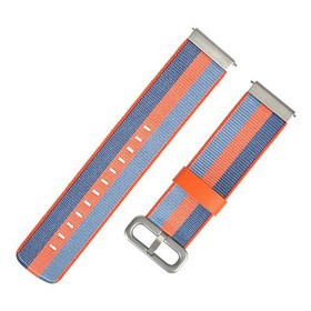 Replacement Canvas Stylish Watch Bracelet Strap Nylon Band 22mm For Xiaomi Huami Amazfit Bip Smartwatch - Orange