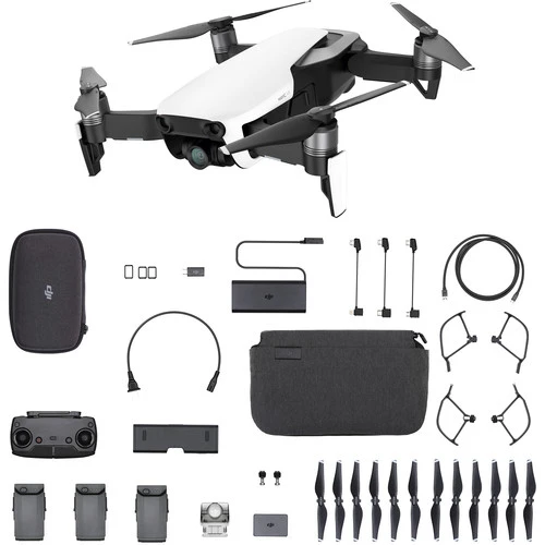 DJI Mavic Air 4K Foldable RC Drone Fly More Combo Arctic White