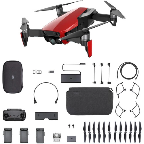 DJI Mavic Air 4K Foldable RC Drone Fly More Combo Flame Red