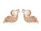 18K RGP Alloy Earrings Golden