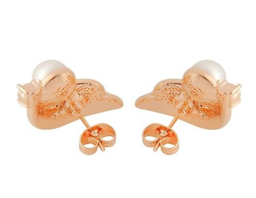 18K RGP Alloy Earrings Golden