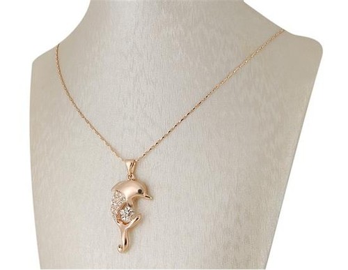 18K RGP Necklace Golden