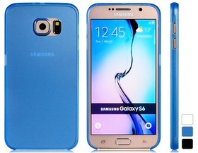 Ultra-Thin Plastic Protective Case for Samsung Galaxy S6 - Blue