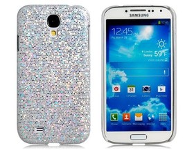 Sequined Skinning Plastic Case for Samsung Galaxy S4/ I9500 - White