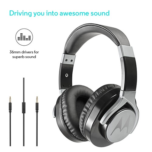 Motorola Pulse Max Wired Headphone Black