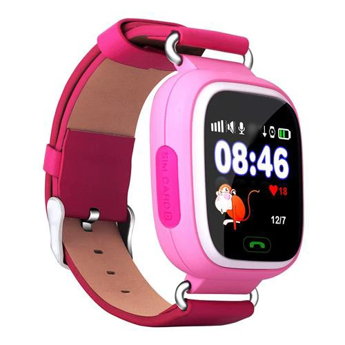 Q90 GPS Smartwatch For Children Pink