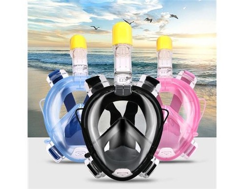 Underwater Anti Fog Full Face Diving Mask Blue