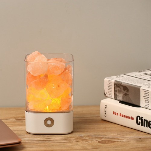 Himalayan Crystal Salt Lamp Air Purifier White