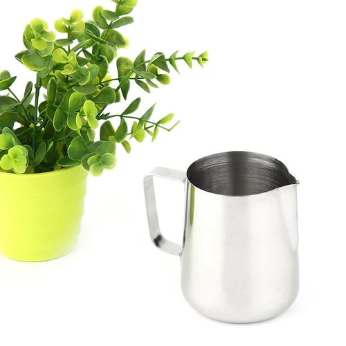 stainless steel frothing pitcher pull flower