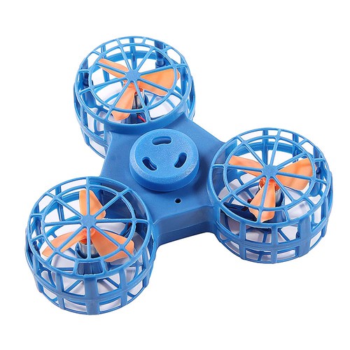 BoniToys Tiny Toy Drone Flying Fidget Spinner Stress Relief Toy Gift - Blue