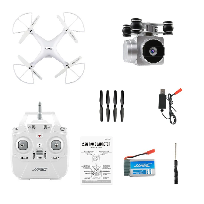 JJRC H68 BELLWETHER WiFi FPV RC Drone 720P 20mins RTF White