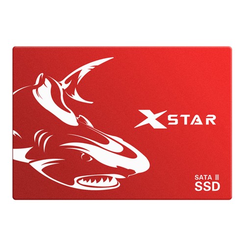 X-STAR DBS 480GB SATA3 Interface 6Gbps High Speed SSD Solid State Drive 2.5 Inch Sequential Read 550MB/s - Red