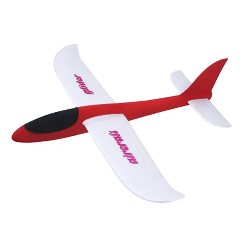 Main jetant avion avion mousse jouets pour enfants-rouge