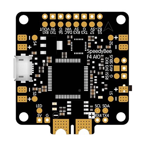 SpeedyBee F4 AIO Flight Controller OSD 5V PDB Built-in LC Filter Integrated BLE Module for FPV Racing Drone