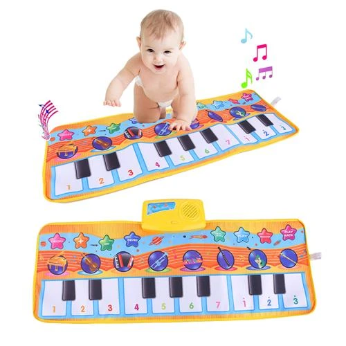 80x28CM Bébé Enfants Piano Musique Couverture Couverture Tapis Musical