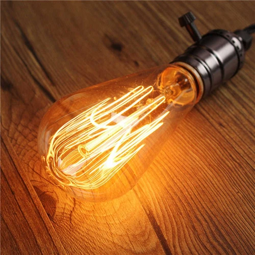 Vintage E27 Light Bulb, 1pc Edison LED Light Bulb E27 ST64