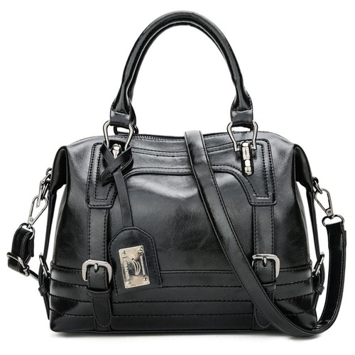 black satchel bag women's