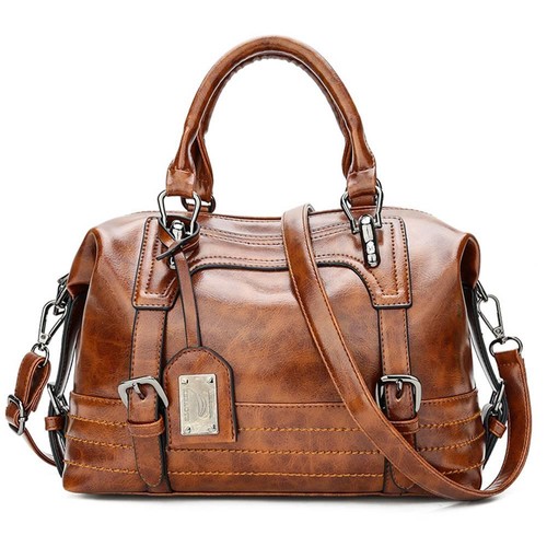 Fashion Tote Satchel Bag Women's Handbag-Brown