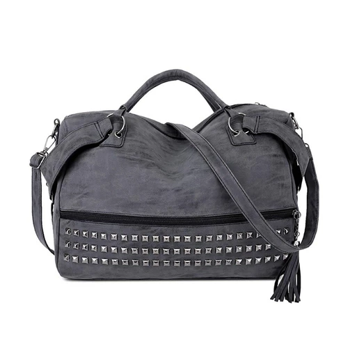 gray crossbody purse